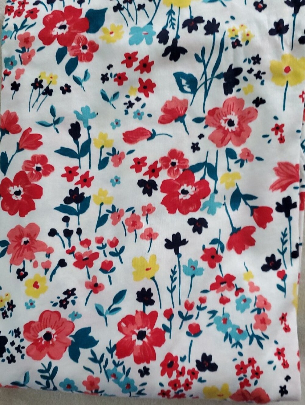 Woman Within round neckline Tunic 3/4 Sleeves multi color Floral 3X (30/32) NEW - Picture 8 of 8